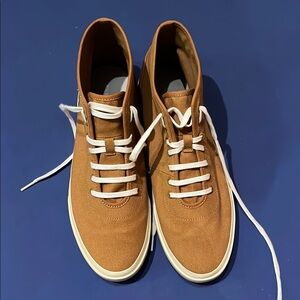 Everlane Men's Tan High-Top Sneakers
